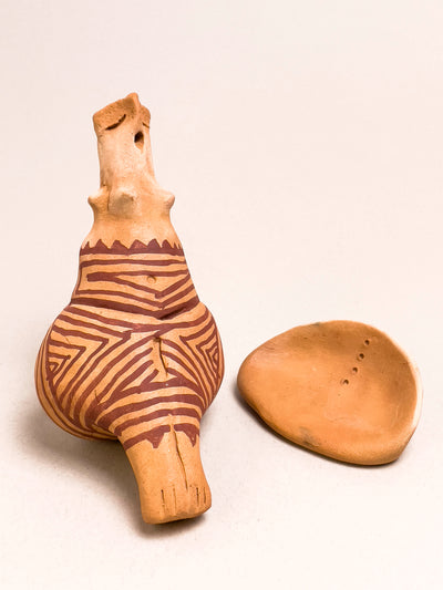 Ceramic Throne Female Idol - Symbol of Female Fertility