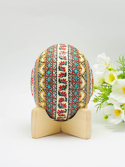 Painted Ostrich Egg - Model 2