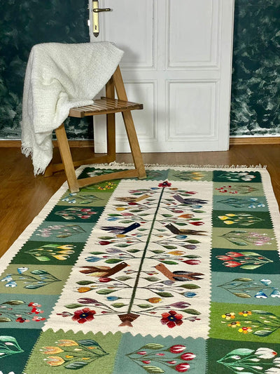 Rug from Oltenia - The Tree of Life, Three Generations