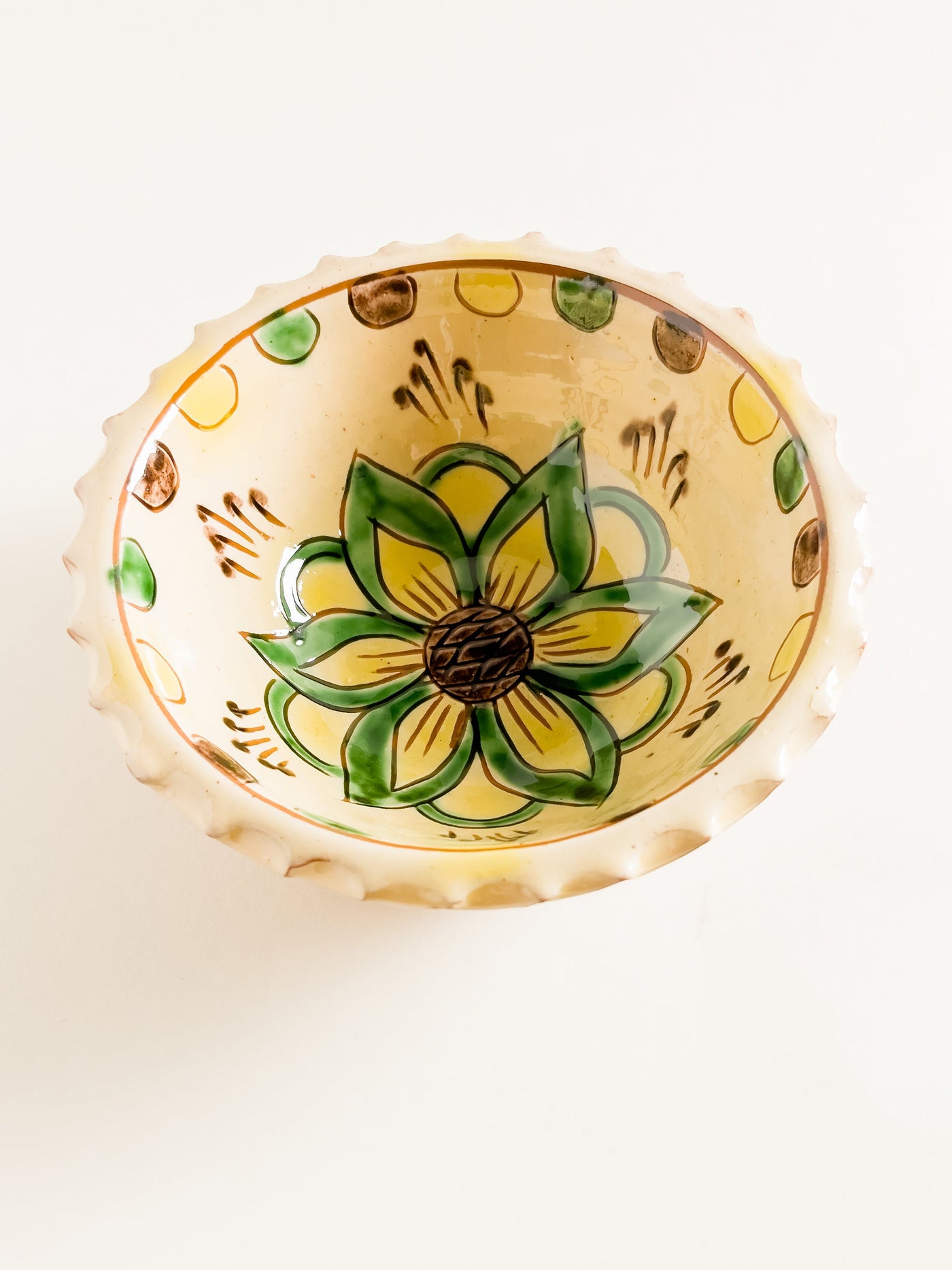 castron-mic-ceramica-kuty-lucrata-manual-motiv-floarea-soarelui-3
