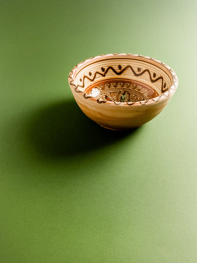 castron-mic-dejun-ceramica-horezu-popa-floare-spice-contur-zigzag-maro-2