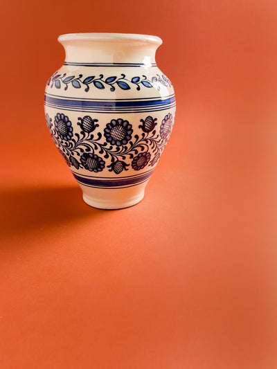 vaza-ceramica-corund-lucrata-manual-motiv-floarea-soarelui-1